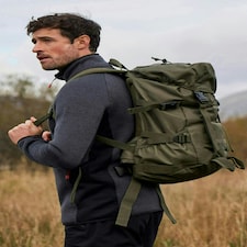 Mountain Warehouse Large 50L Backpack Rucksack Hiking Walking Camping Bag Green