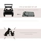 image 3 of PawHut Folding Pet Carrier Bag House W/ Cushion Storage, Grey 70x51x50cm