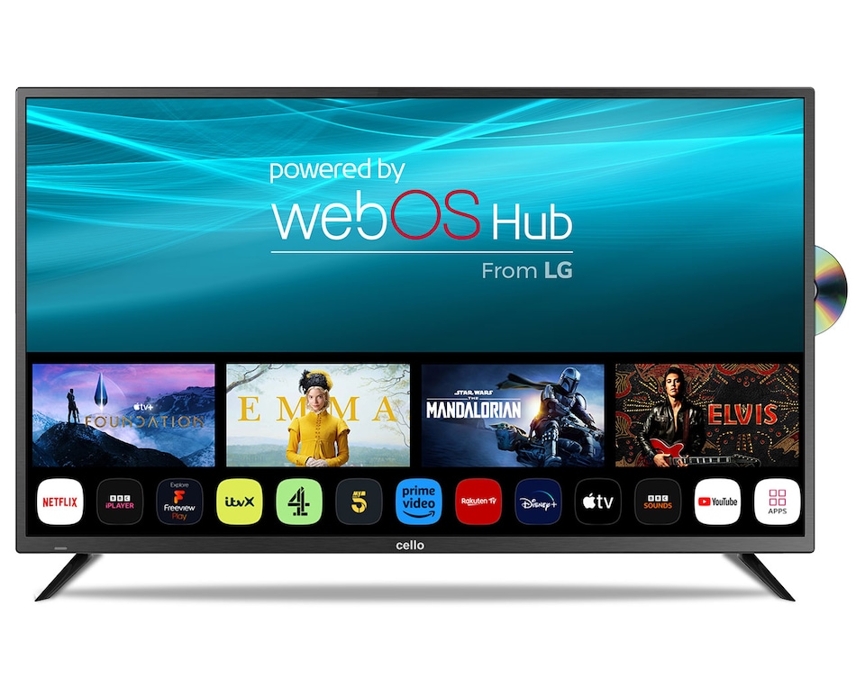 image 1 of Cello 50 Inch Smart Ultrafast WebOS 4K TV  Built in Freeview Play. Freesat, Bluetooth, Frameless Bezel.  3Yr Warranty  Made in UK