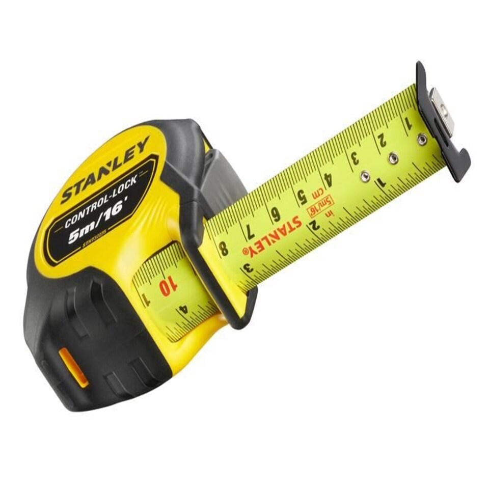 image 1 of STANLEY Hand Tools - CONTROL-LOCK Pocket Tape 5m/16ft (Width 25mm)