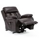 image 5 of Chester Single Motor Rise Recliner Bonded Leather Heat & Massage Chair (Brown)