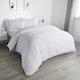 image 2 of OHS Geometric Tribal Embossed Textured Duvet Bedding Set, King - White