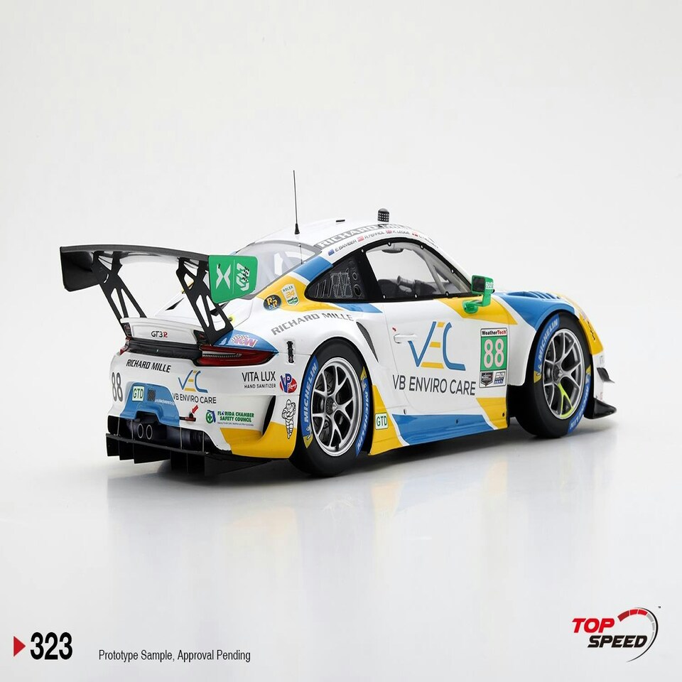 image 1 of Porsche 911 GT3 R #88 2021 IMSA Daytona 24Hr Team Hardpoint EBM 1:18 TSM TS0323