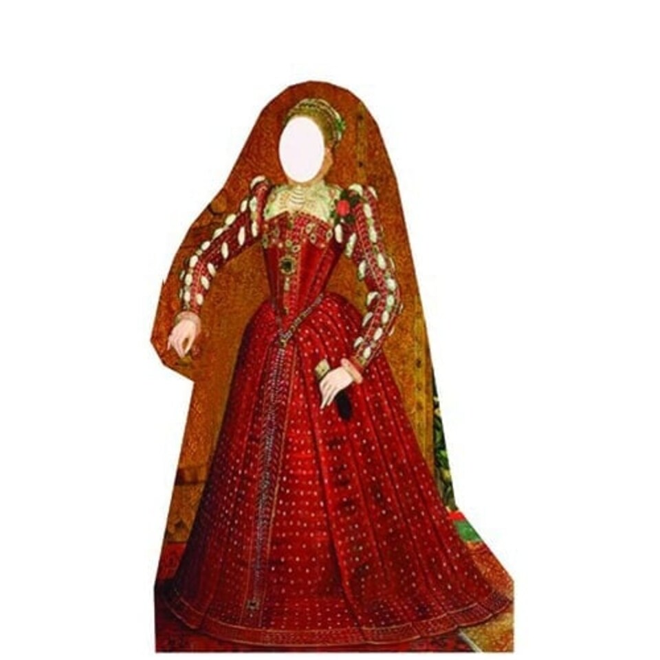 Tudor Woman Stand In Cardboard Cutout - 176cm
