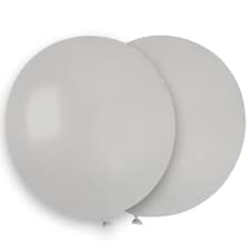 Grey Biodegradable Latex Balloons 48cm / 19 in - Pack of 25