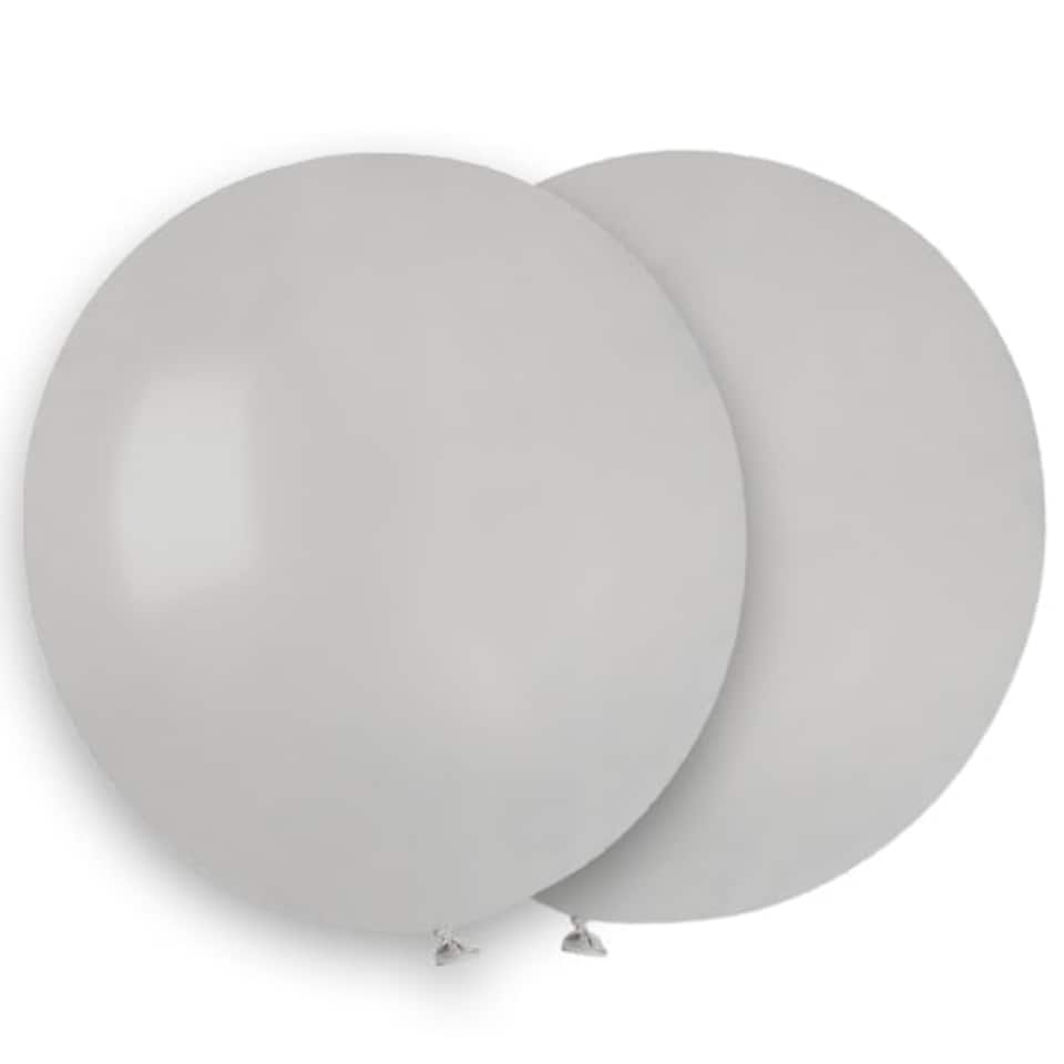 Grey Biodegradable Latex Balloons 48cm / 19 in - Pack of 25
