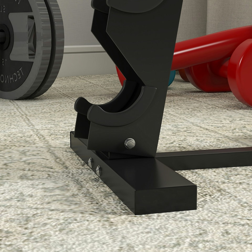 image 1 of SPORTNOW Five-Tier Weight Tree, Steel Dumbbell Rack for Home Gym Exercise