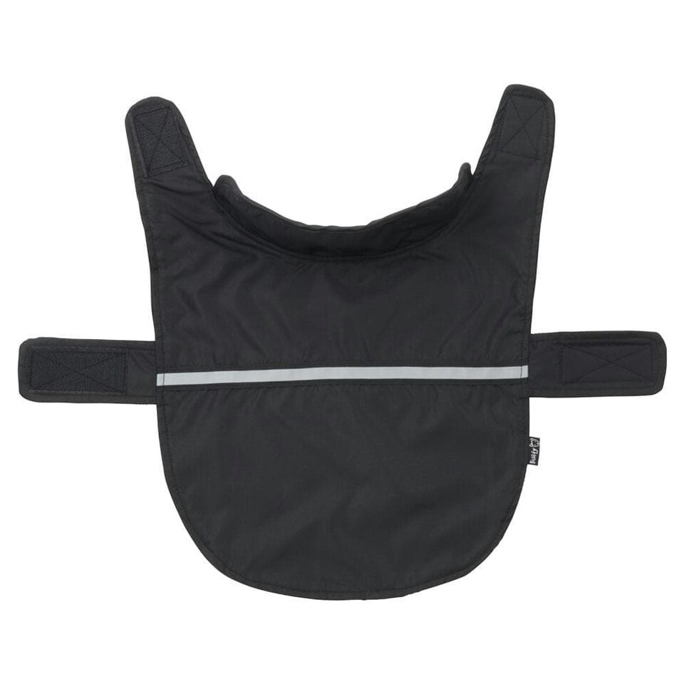 image 1 of Dog Raincoat, Sherpa Fleece Black | XXL