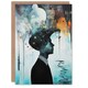image 1 of Mod Culture Modern Abstract Conceptual Art Birthday Greeting Card