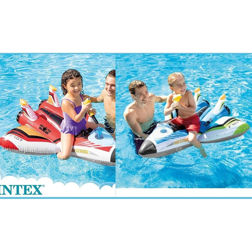 image 1 of Intex Water Gun Plane and Lil Sea Turtle  Ride-On - Multicoloured | Multi