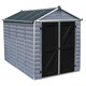 image 2 of 10 x 6 (3.03m x 1.85m) Double Door Apex Plastic Shed with Skylight Roofing