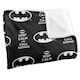 image 2 of Batman Keep Calm And Call Batman Blanket - Multicoloured - One Size
