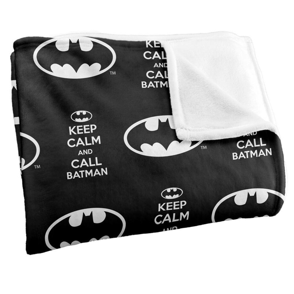 image 1 of Batman Keep Calm And Call Batman Blanket - Multicoloured - One Size