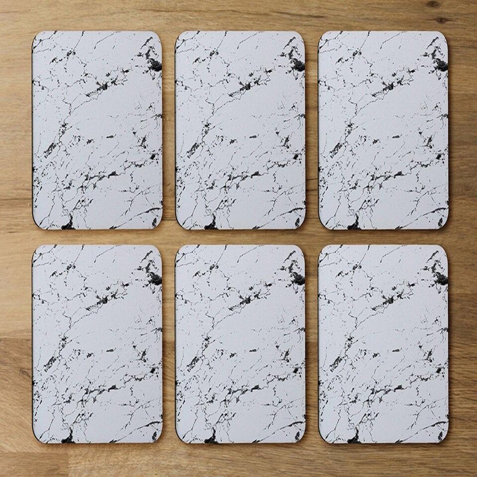 image 1 of Thin Black Marble (Coaster)