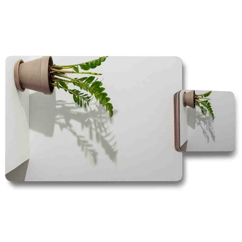 Zamioculcas Placemat & Coaster Set