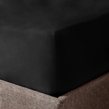 Velosso Microfibre Easy Care Fitted Sheet Black | Black | Super King