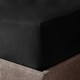image 1 of Velosso Microfibre Easy Care Fitted Sheet Black | Black | Super King