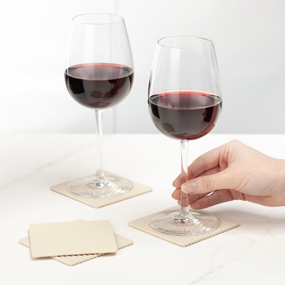image 1 of Zeal Set of 4 Silicone Coasters Cream