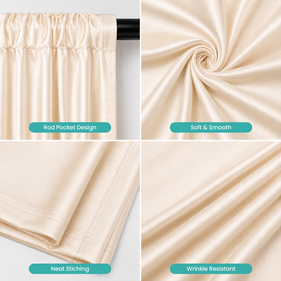 image 1 of 3x6m Spandex Backdrop Photography Background Drapes with Rod Pocket