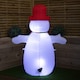 image 4 of 4ft (120cm) LED Outdoor Christmas Inflatables Snowman Indoor Light Up Decorations