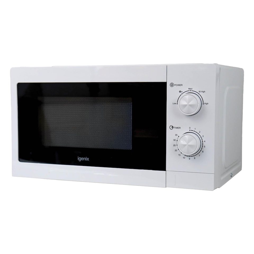 image 1 of Manual Microwave, 20 Litre, 5 Power Settings, 700W, White IGMS09434W