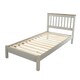 image 2 of Core Products Corona Grey, 3'0" Slatted Lowend Bedstead H100cm x W101.6cm x D201.5cm