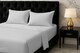 image 2 of Microfibre Soft Touch Flat Sheet Plain Dyed Bed Linen Silver | Silver | Double