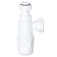 image 8 of SPARES2GO Telescopic Waste Bottle Trap 32mm 1.25" Basin Bidet Urinal Bathroom Kitchen Sink 75mm Seal