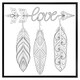 image 2 of Bohemian arrow (Picture Frame) Brown | Oak | L