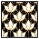 image 2 of Black& gold floral pattern (Picture Frame) Brown | XL