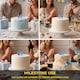 image 5 of Blue 0 Number Candle Birthday Anniversary Party Cake Decorations Topper | Blue