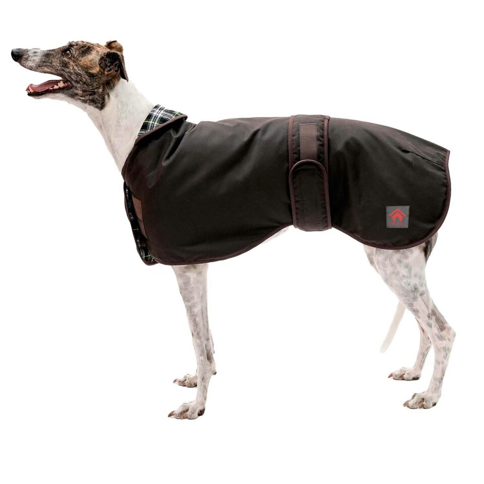 Firefoot Sighthound Waxed Dog Coat - Brown - 56cm