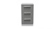 image 3 of Trent 3 Drawer Bedside Cabinet in Dusk Grey & White Matt (Ready Assembled) | Grey | Dusk Grey & White Matt