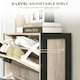 image 5 of HOMCOM Entryway Shoe Cabinet with 3 Flip Drawers Adjustable Shelves