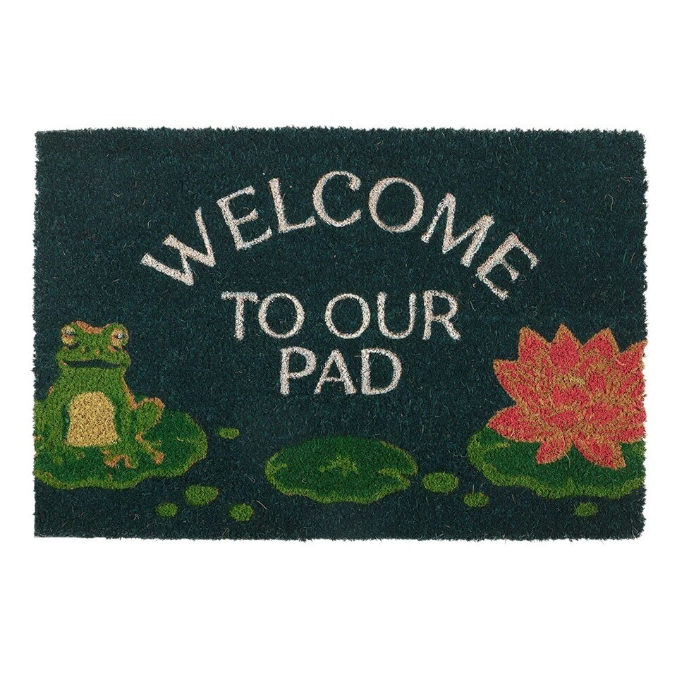 image 1 of Welcome to Our Pad Coir Doormat - 60x40cm