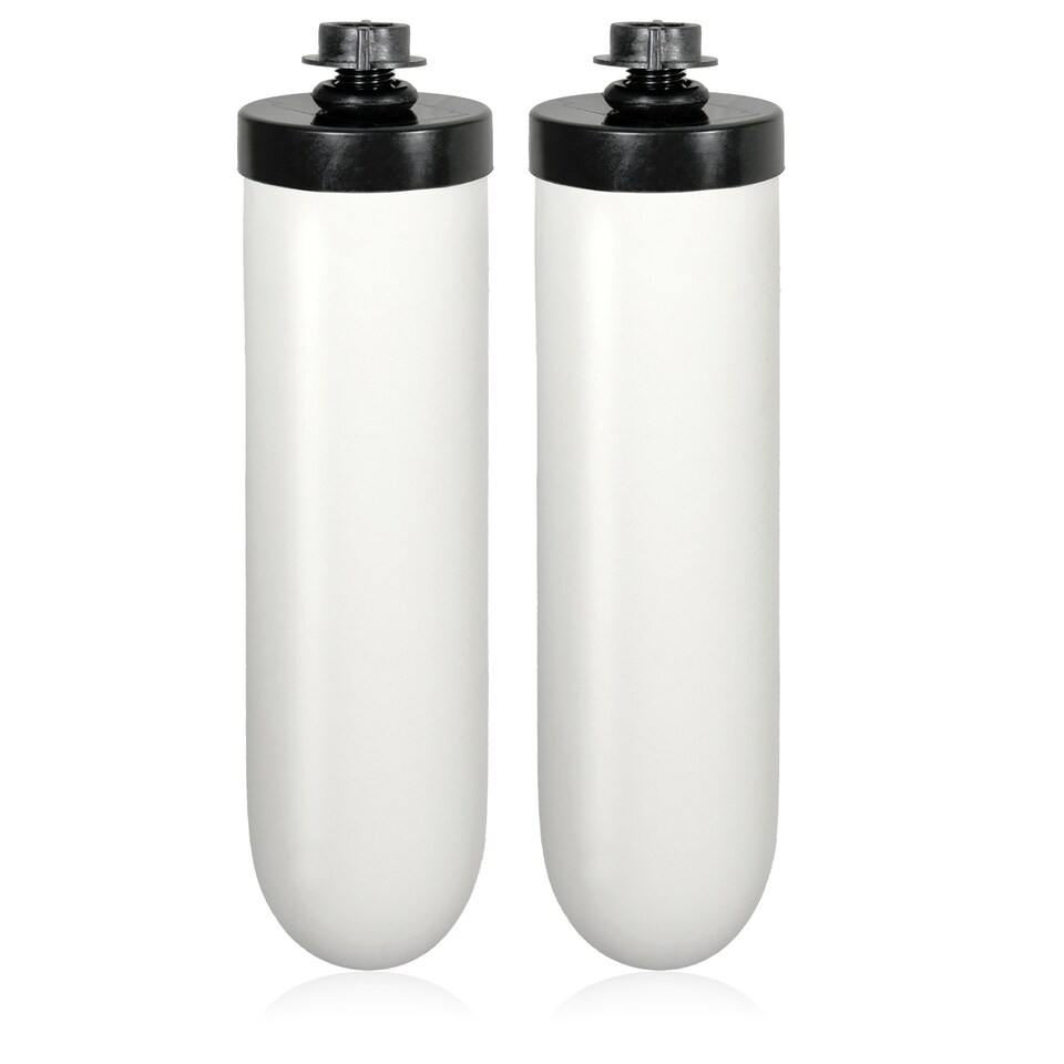 image 1 of SPARES2GO Ceramic Gravity Water Filter Candle 7in fits British Berkefeld BERKEY (2 Pack)