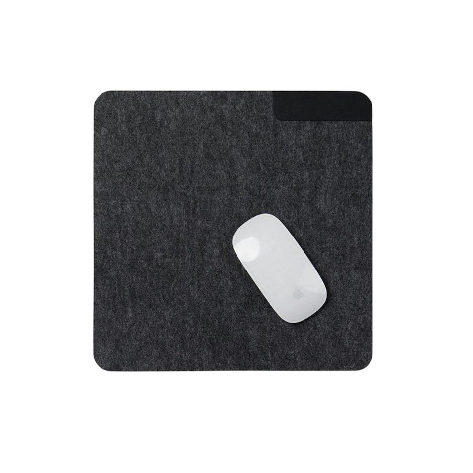image 1 of Vinga Albon Recycled Felt Mouse Pad - Black - One Size Black