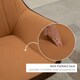 image 4 of HOMCOM Accent Chairs Velvet Armchairs for Living Room and Bedroom Light Brown