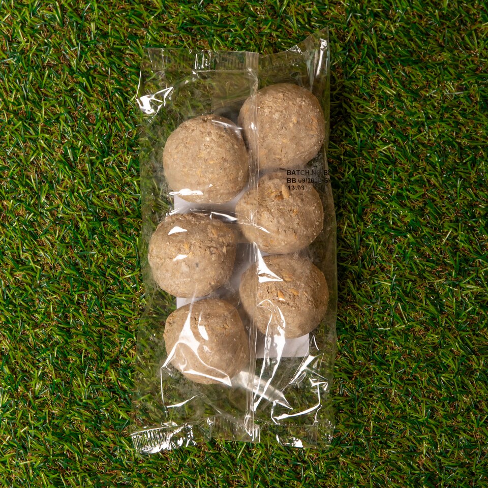image 1 of Pack of 6 Bird Wildlife Nutritional Suet Fat Balls