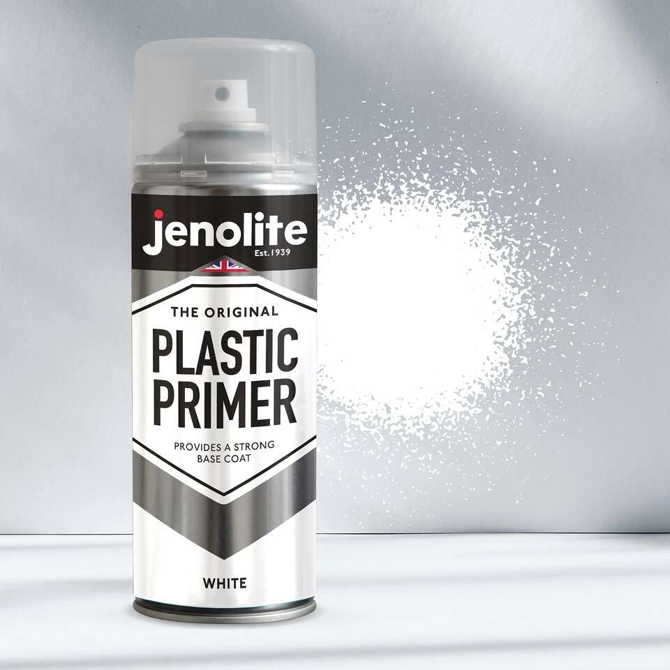 image 1 of Jenolite Premium Plastic Primer Spray - White - 400ml - 3-Pack