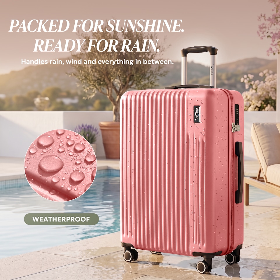 image 1 of Lugg Vacay Hard Shell Suitcase ABS 360 Spinner Wheels Water Resistant (86x58x31cm)