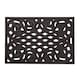 image 1 of Nicoman Victorian Style Rubber Outdoor Door Mat Brown 60 x 40cm | Brown | 61 x 41cm