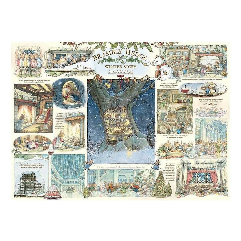 image 1 of Cheatwell Games Brambly Hedge Winter Story Jigsaw Puzzle 1000 Pieces