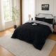 image 2 of 10.5 Tog Supersoft Microfibre Duvet with Pillowcases – Coverless or Use with Duvet Cover | Black | Grey | Single