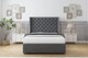 image 1 of Sloomy Dior Armour Coniston Divan Bed With Mattress 2 Drawers Footend With 54" Wingback Headboard 6' Super King | Grey | Armour | Super King | 1