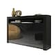 image 7 of TV Unit TV Stand Sideboard Storage Cabinet Cupboard Black High Gloss 155cm