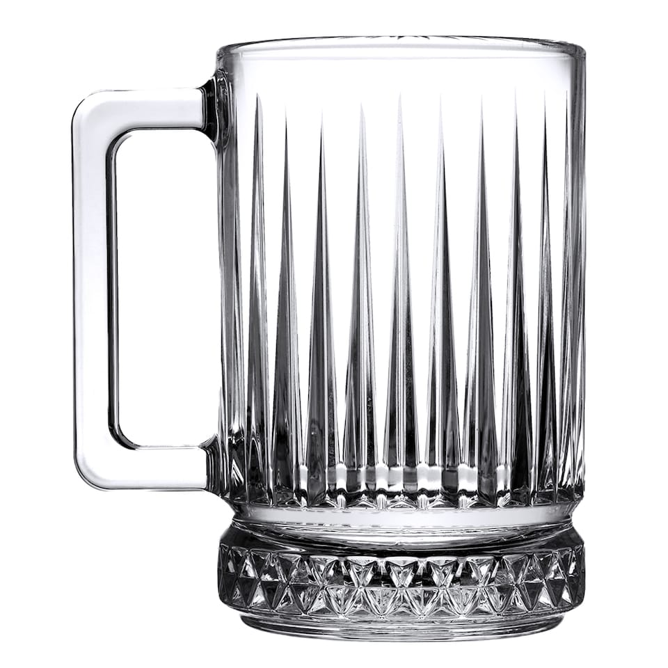 image 1 of Queensway Home And Dining Glass Coffee Mugs 310ml | Clear | Clear | Set of 2 | 2