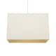 image 2 of Large Rectangular Cream Linen Fabric Lamp Shade for Table and Floor Lamp Bases | Cream