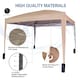 image 6 of MCC Direct Gazebo 3x3 Pop up with Sides Beige | Cream | Beige