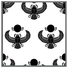 Scarab silhouette (Picture Frame) Grey | S